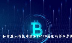 : 如何在im钱包中添加TRC20通道的详细步骤